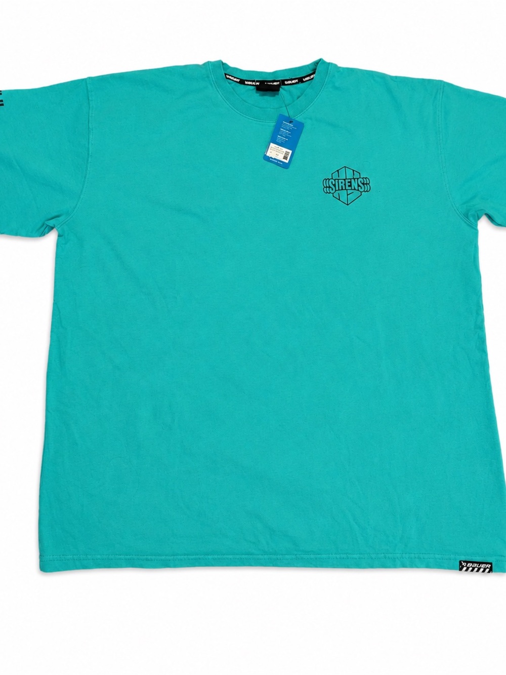 Bauer PWHL Sirens Graphic T-Shirt Teal | New With Tags | Size 2XL
